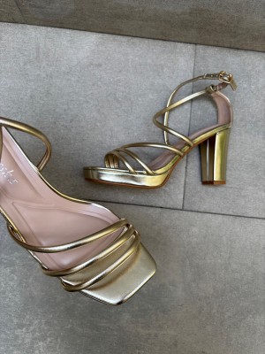 Golden Heel Sandals