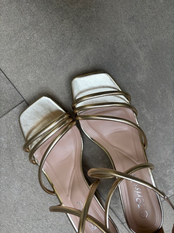 Sandalias Tacón Golden