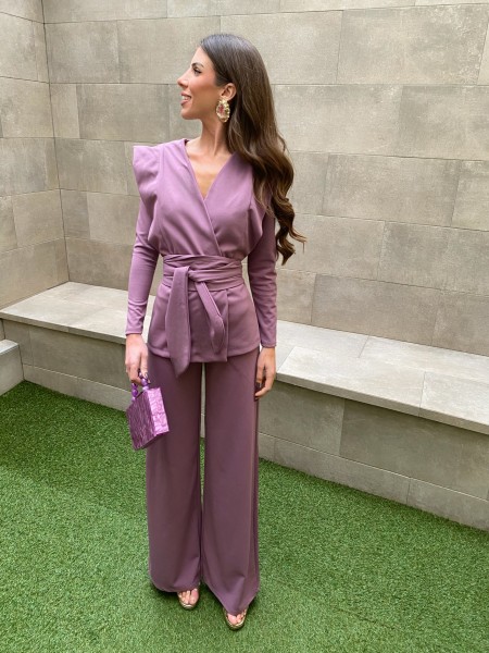 Conjunto Sabina Malva/Nude 2