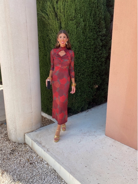 Robe grenat Picassent 2