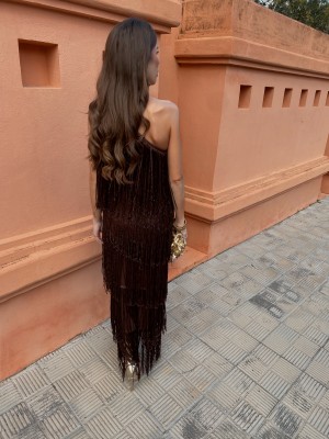 Vestido Hispalis Castanho