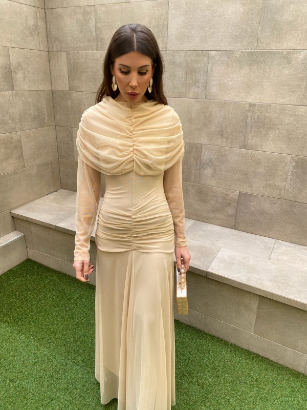 Vestido Paloma Beige