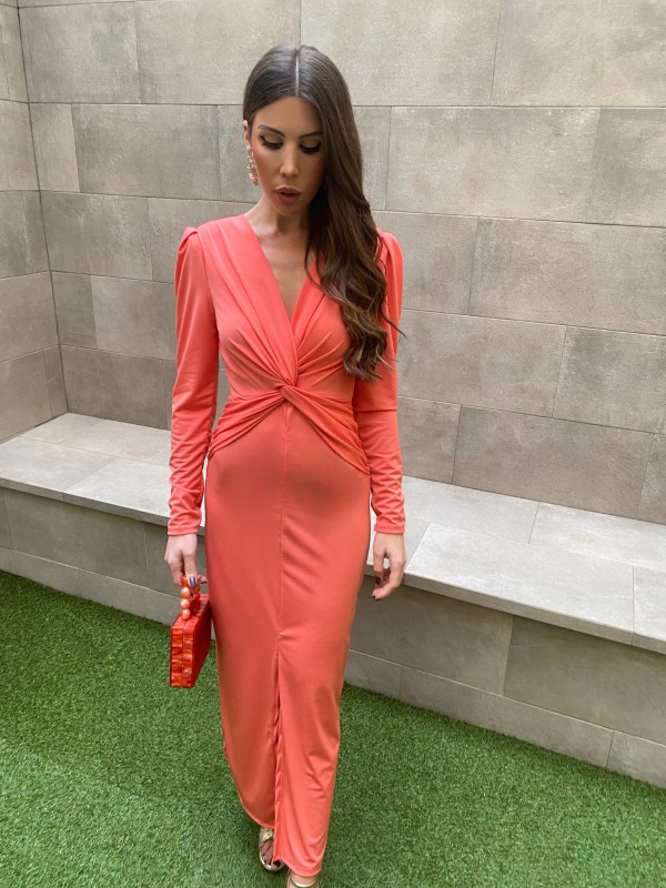 Robe en corail Silverio