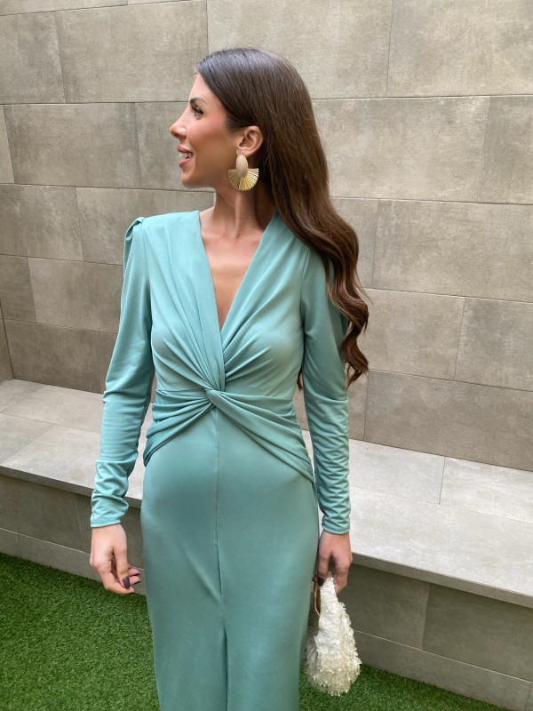 Vestido Silverio Aguamarina