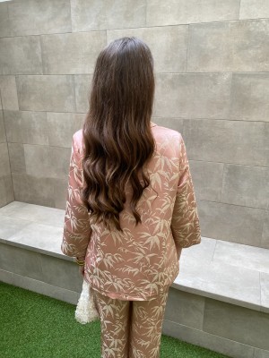 Pink Herringbone Set