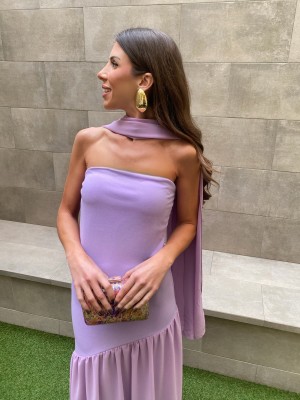 Vestido Edda Lilás