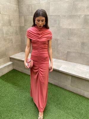 Vestido Viterbo Salmón