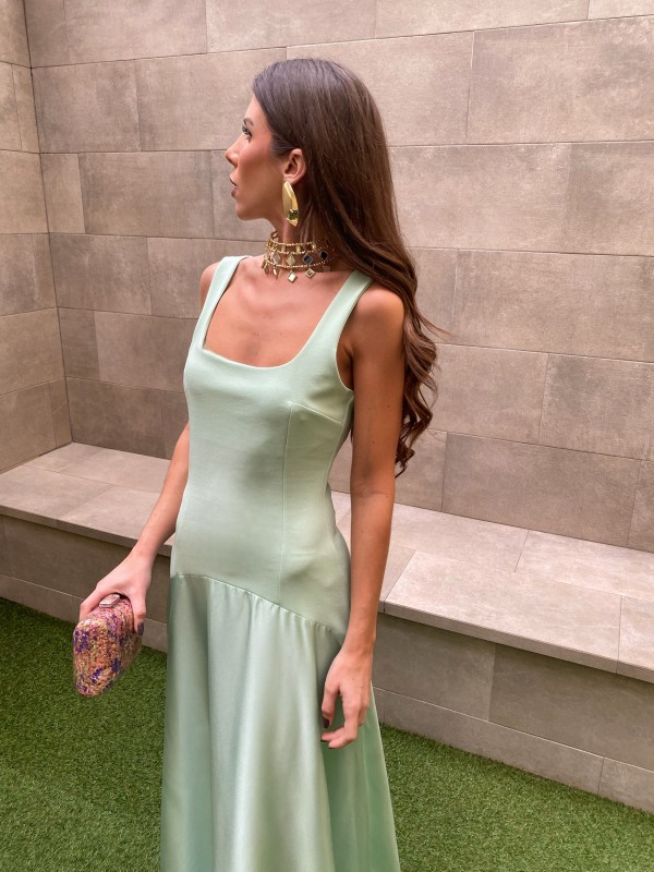 Robe Nicoletta Aigue-marine