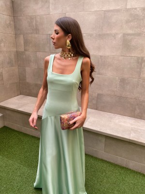 Vestido Nicoletta Aguamarina