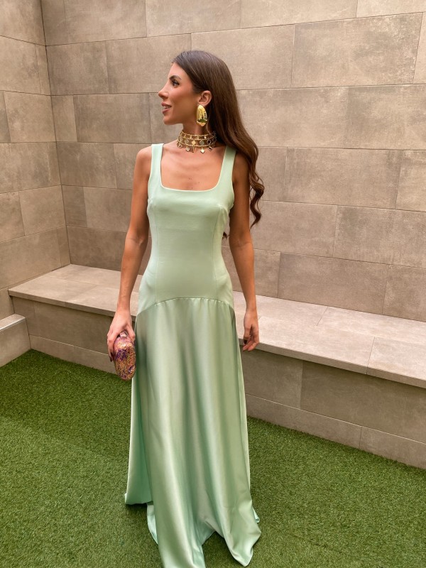 Vestido Nicoletta Aguamarina