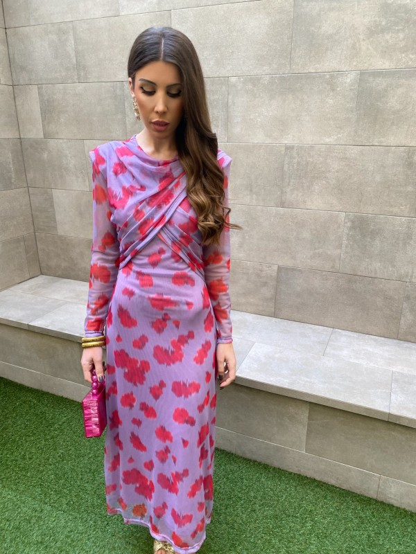 Vestido Acuarela Malva