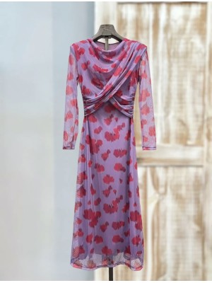 Mauve Watercolor Dress