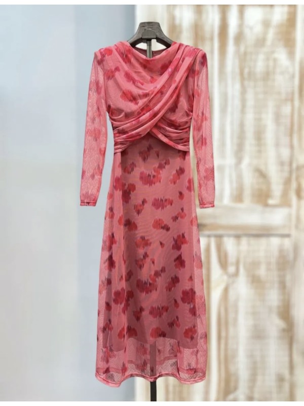 Pink Watercolor Dress