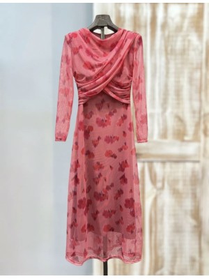 Pink Watercolor Dress