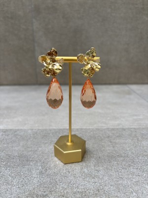 Pendientes Clavelina Naranja/Salmón
