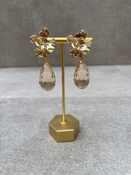 Boucle d'oreille hérisson en perle