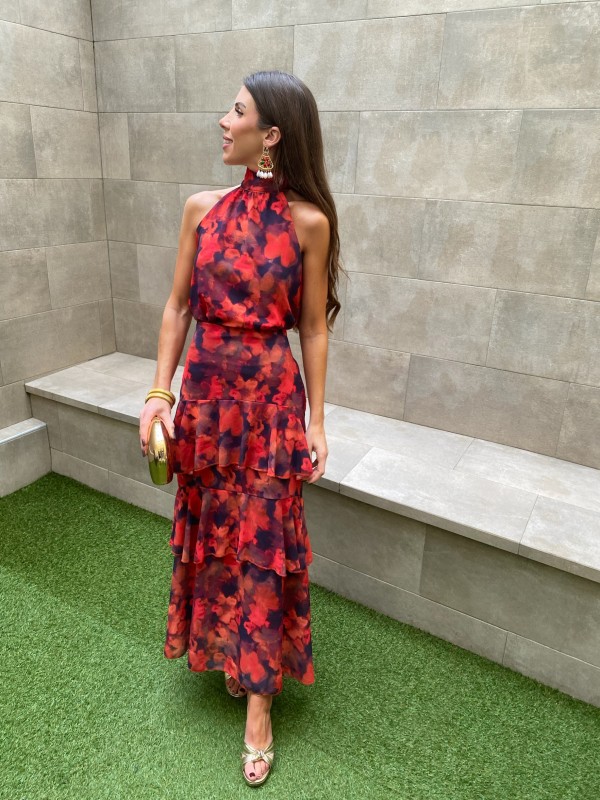 Ensemble slave rougeâtre