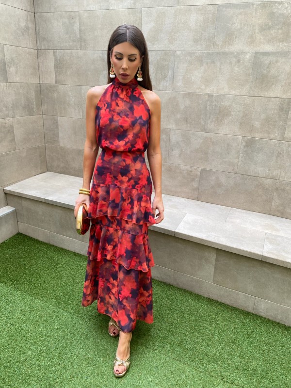 Ensemble slave rougeâtre