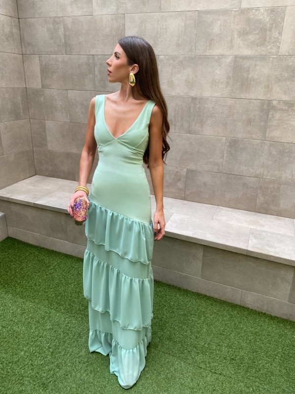 Vestido Amina Aguamarina