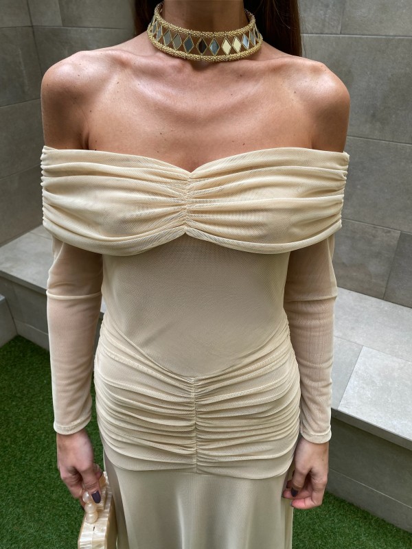 Charlotte Beige Dress