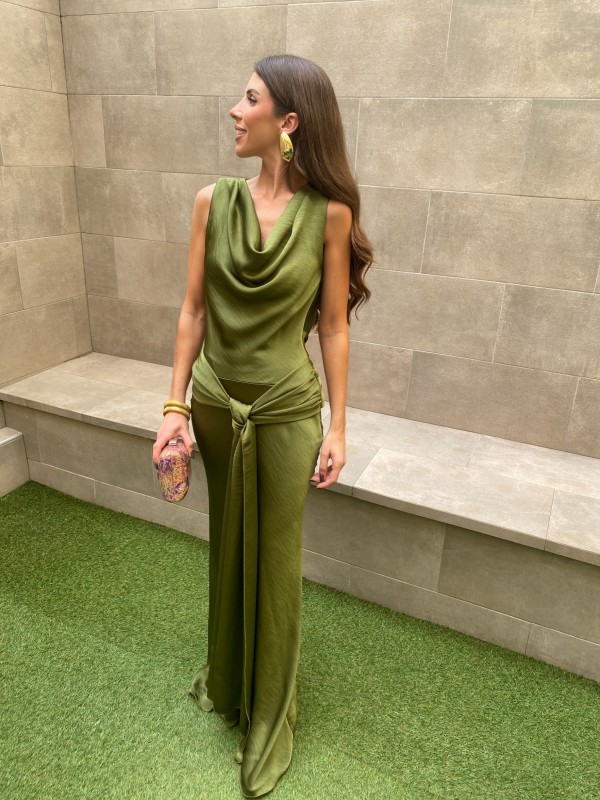 Vestido verde Isidra