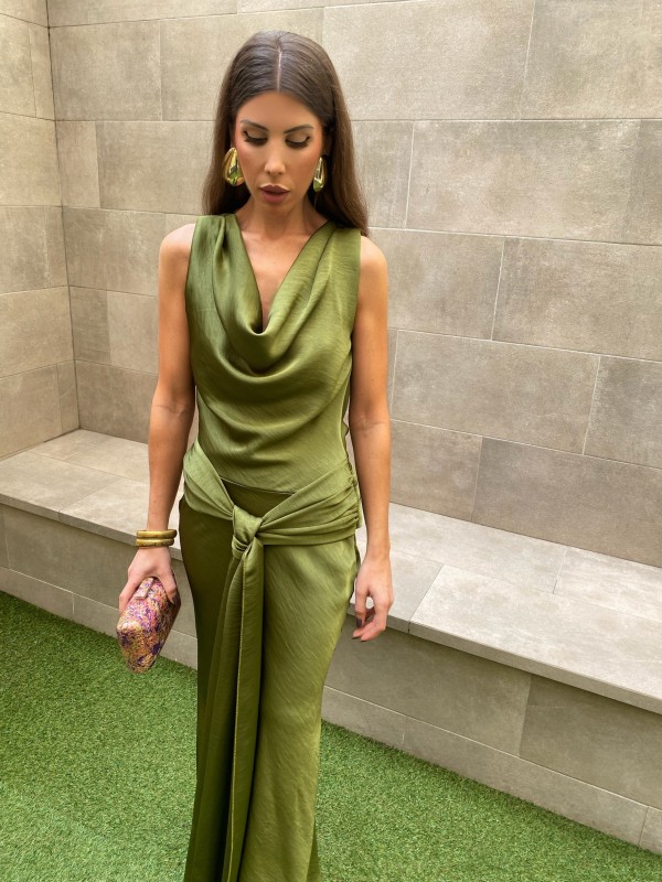 Vestido verde Isidra