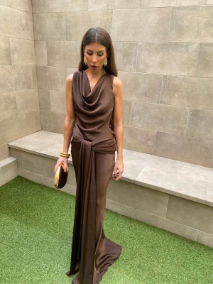 Isidra Brown Dress