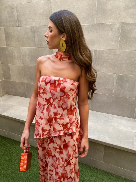 Vestido laranja Priscilla 2