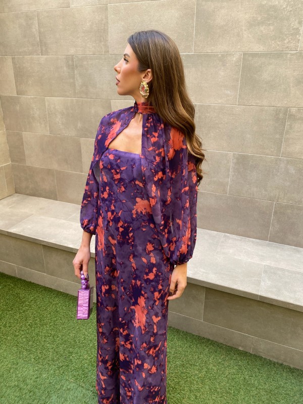 Vestido roxo Estefanía