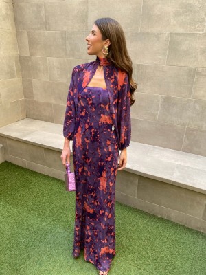 Vestido roxo Estefanía