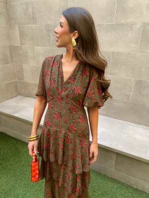 Maribel Green Dress