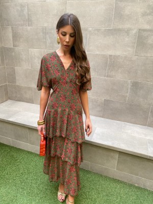 Maribel Green Dress
