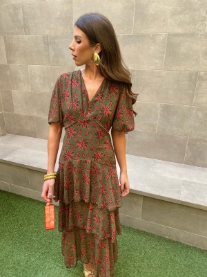 Maribel Green Dress