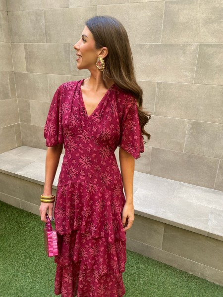 Vestido Maribel Rosado