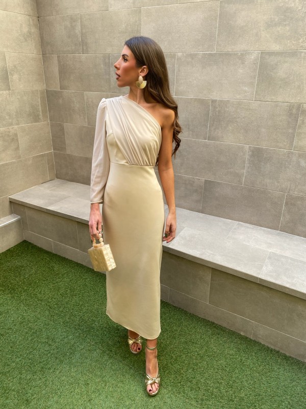 Vestido Boyer Beige