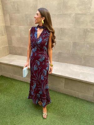 Vestido Esperanza avermelhado