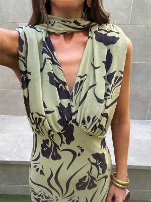 Vestido Esperanza Verde Oliva