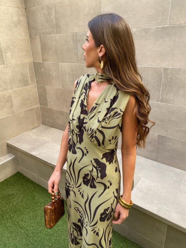 Vestido Esperanza Verde Oliva