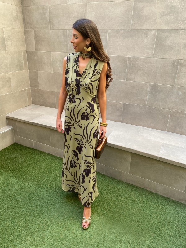 Vestido Esperanza Verde Oliva