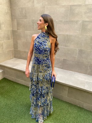 Warsaw Navy Blue Dress