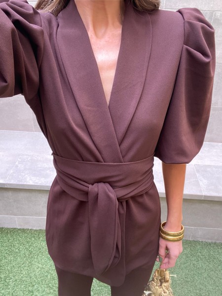 Conjunto Líbano Liso Marrom 2