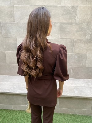 Conjunto Libana Liso Marrón