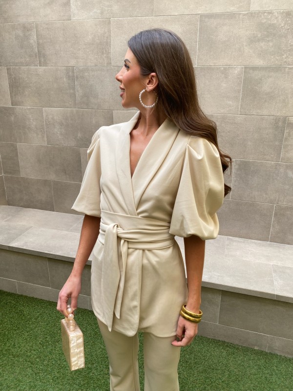 Conjunto Libana Liso Beige