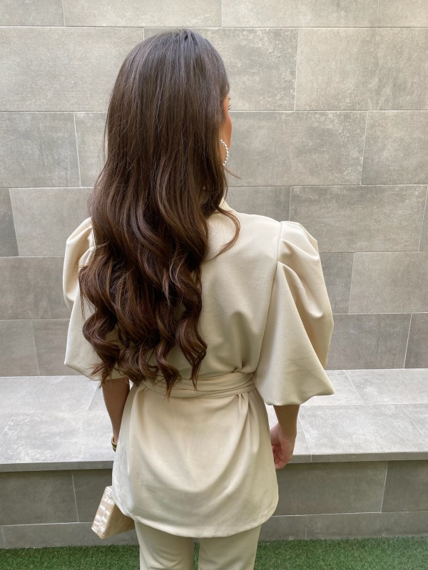 Conjunto Líbano Liso Bege