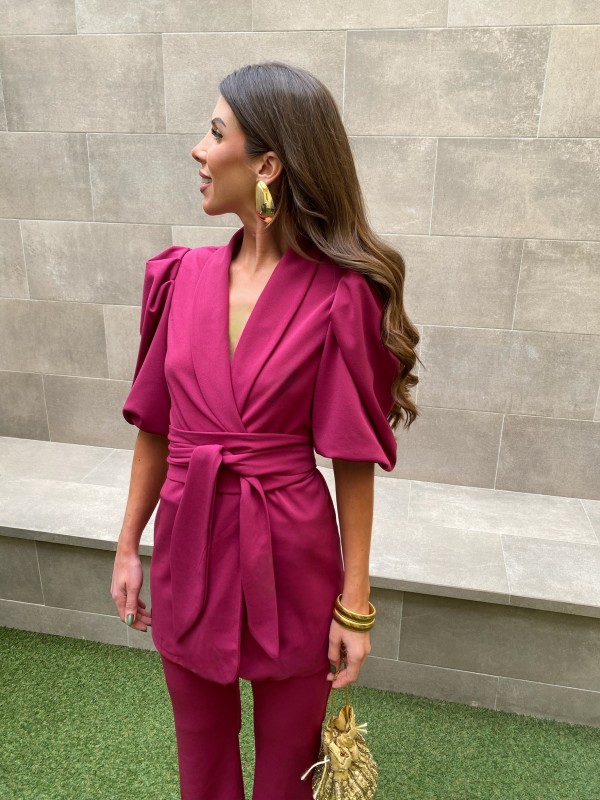 Conjunto Libana Liso Frambuesa