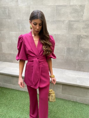 Conjunto Libana Liso Frambuesa