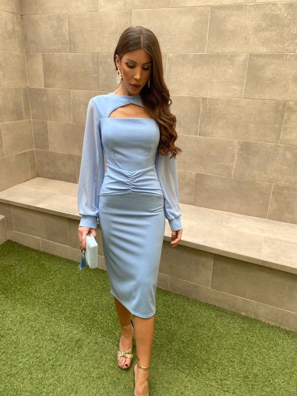 Vestido Paola Celeste