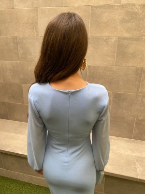 Vestido Paola Celeste