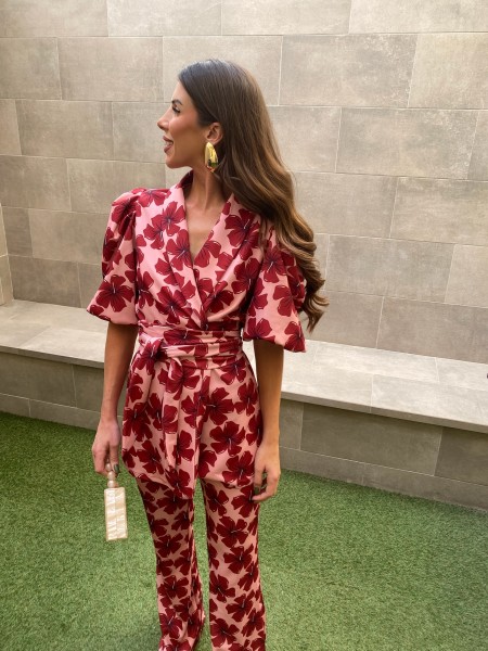 Conjunto Rosa/Vermelho Flórida 2