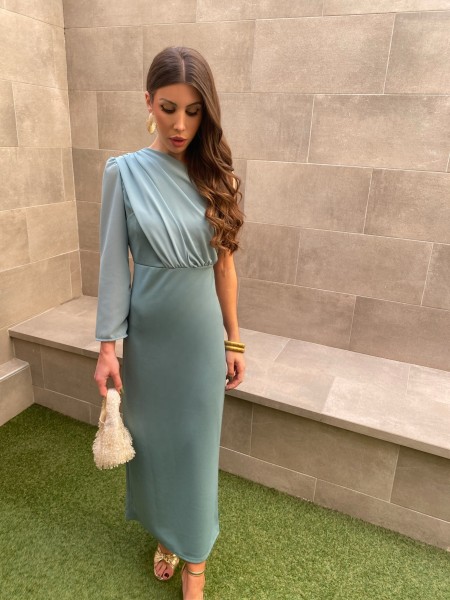 Robe Boyer aigue-marine 2